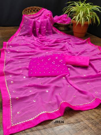 D.NO. JR536 BY SAGAR IMPEX GEORGETTE SAREE MANUFACTURER IN INDIA